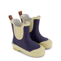 Wells Color-blocked Rain Boots Navy/Sand -Bisgaard Store 1024x1024 1022
