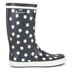 Aigle Lolly Pop Magic Flower Rain Boots Blue