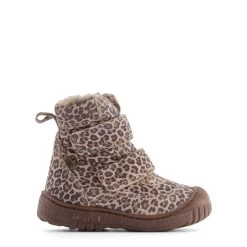 Bisgaard Ellis Tex Leopard Print Boots Beige