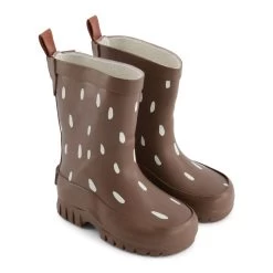 Caracas Dotted Rain Boots Brown -Bisgaard Store 1024x1024 1190
