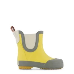 Wells Color-blocked Rain Boots Yellow Harvest/Light Green