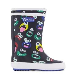 Aigle Lolly Pop Monster Rain Boots Navy