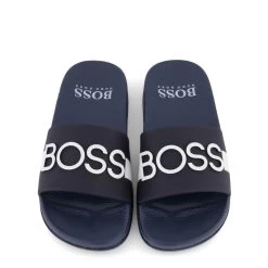 Boss Logo Slide Sandals Navy -Bisgaard Store 1024x1024 132