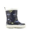 CeLaVi Printed Rain Boots Navy