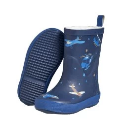 CeLaVi Printed Lined Rain Boots Pageant Blue -Bisgaard Store 1024x1024 1740