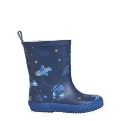 CeLaVi Printed Lined Rain Boots Pageant Blue -Bisgaard Store 1024x1024 1741