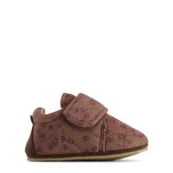 Wheat Sasha Slippers Watercolor Flowers