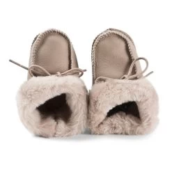 Lambskin Booties Taupe -Bisgaard Store 1024x1024 1841