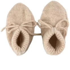 Booties In Cashmere Llama Melange