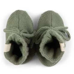 Knitted Bootie Khaki -Bisgaard Store 1024x1024 1906