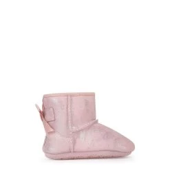 Ugg Fur-lined Silver Leather And Wool Boots - Jesse Bow II