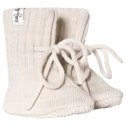 Knitted Booties Cream