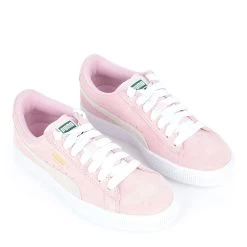 Puma Pink Suede Branded Lace Up Trainers -Bisgaard Store 1024x1024 2189