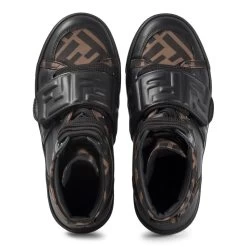 FENDI FF High Top Sneakers Brown -Bisgaard Store 1024x1024 2237