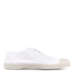 BENSIMON White Canvas Sneakers With Laces - Elly