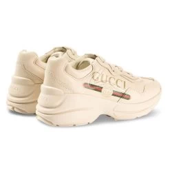 Gucci Rhyton Branded Sneakers Beige -Bisgaard Store 1024x1024 2278