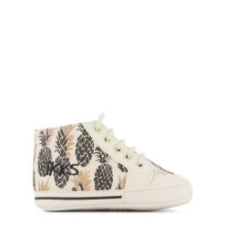 Ikks Pineapple Print Sneakers Cream