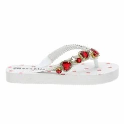 Monnalisa Gemstones Flip-flops White
