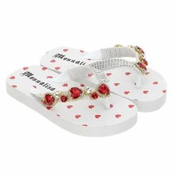 Monnalisa Gemstones Flip-flops White -Bisgaard Store 1024x1024 246