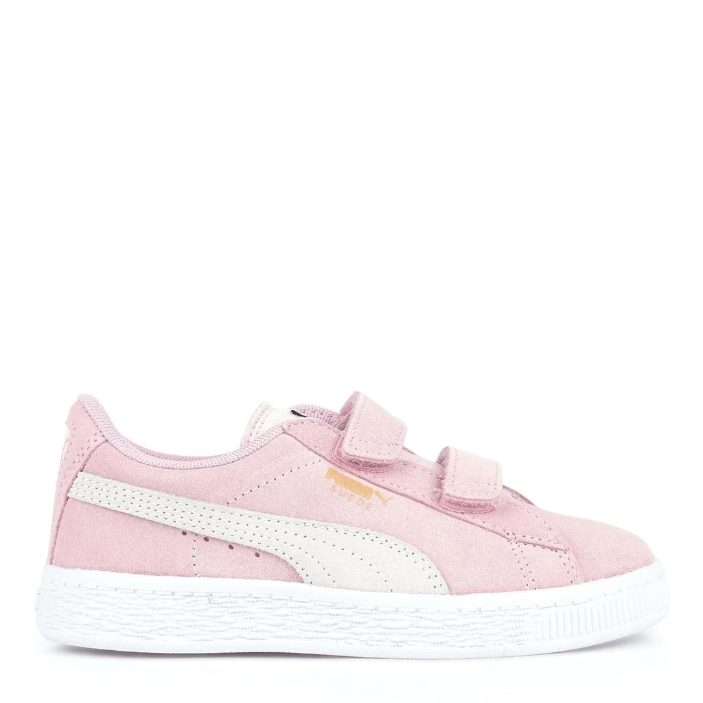 Puma Suede Branded Velcro Sneakers Pink 3 Puma Suede Branded Velcro Sneakers Pink