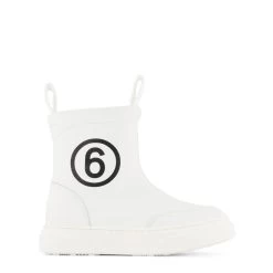 Logo Boots White