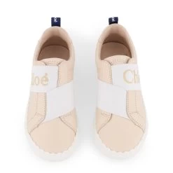 Chloé Pink Chloe Logo Trainers Sneaker 45F -Bisgaard Store 1024x1024 2568