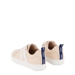 Chloé Pink Chloe Logo Trainers Sneaker 45F -Bisgaard Store 1024x1024 2569