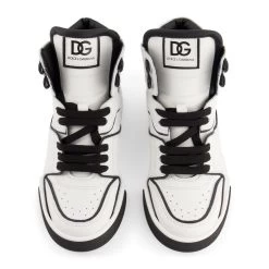 Dolce & Gabbana Branded High-top Sneakers White -Bisgaard Store 1024x1024 2571