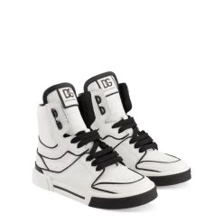 Dolce & Gabbana Branded High-top Sneakers White -Bisgaard Store 1024x1024 2573