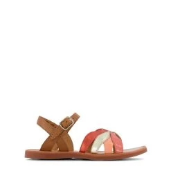 Plagette Oto Sandals Camel/Tulipe/Dore