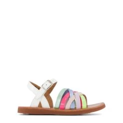 Plagette Lux Sandal White