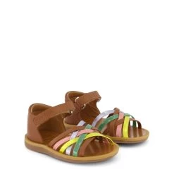 Poppy Lux Sandals Camel/Jade/Jaune -Bisgaard Store 1024x1024 549