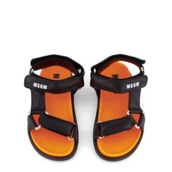 MSGM Branded Sandal Black -Bisgaard Store 1024x1024 594