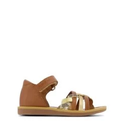 Poppy Tresse Sandals Camel