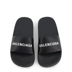 Balenciaga Branded Slide Sandals Black -Bisgaard Store 1024x1024 620
