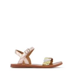 Plagette Twist Sandals Gold