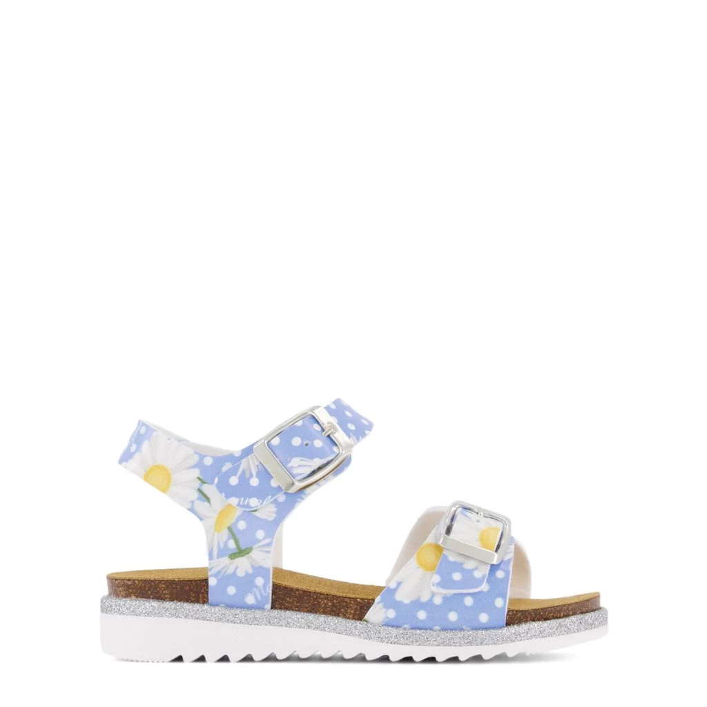 Monnalisa Daisy Sandals Blue 3 Monnalisa Daisy Sandals Blue