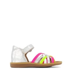 Poppy Lux Sandals Argent/Fluo