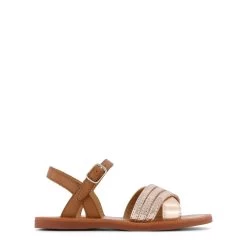 Plagette Lili Sandals Camel/Cuivre