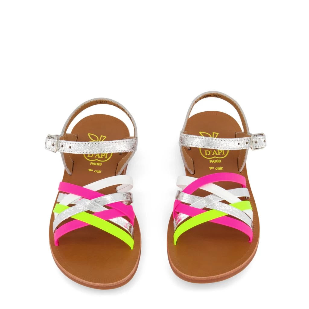 Plagette Lux Sandals Argent/Fluo 5 Plagette Lux Sandals Argent/Fluo - Image 3